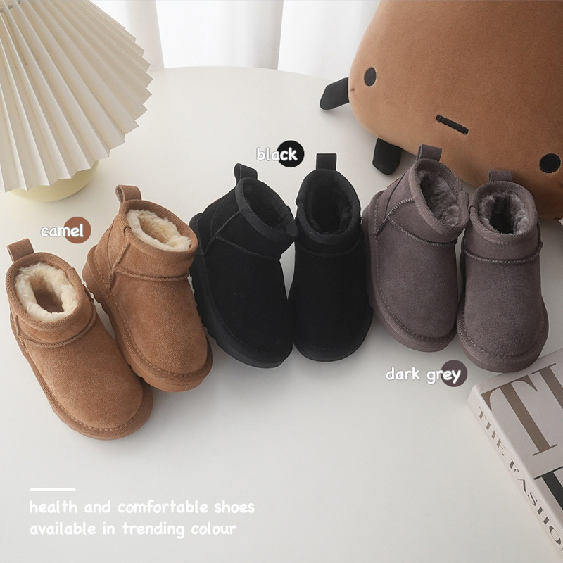 Cow Mat Rubber - Crianças botas de neve de inverno