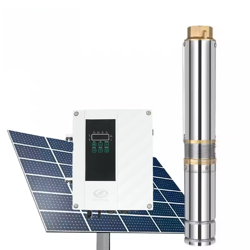 Farming Agriculture & Cooking - Bomba de Água Solar Submersível MPPT