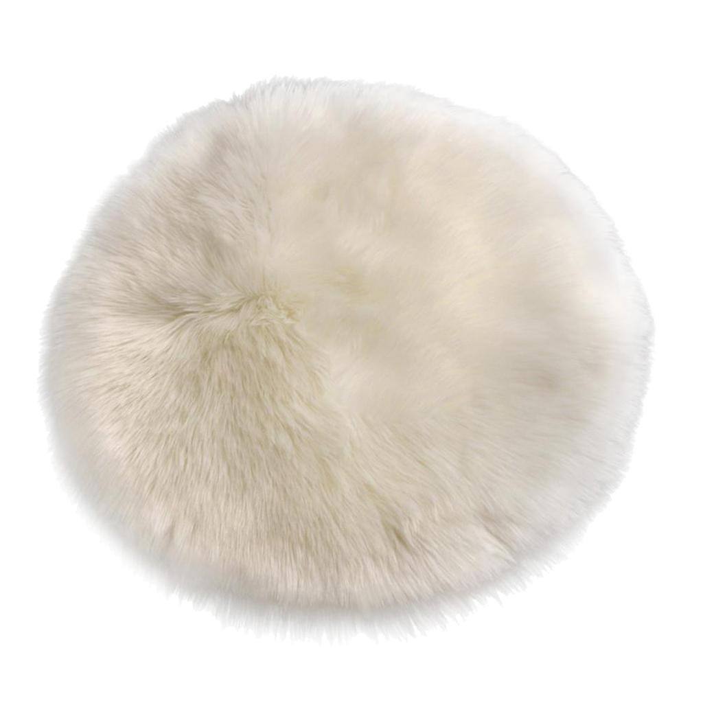 Cow Mat Rubber - Luxo Faux Fur carneiro tapete, Em