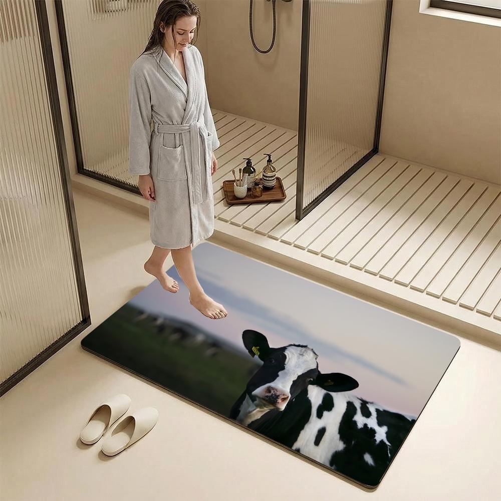 Tapete de Chão KWaii com Estam - Cow Mat Rubber avaliação e preço