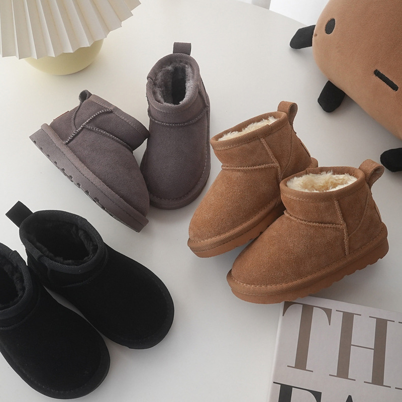 Crianças botas de neve de inve - Cow Mat Rubber avaliação e preço