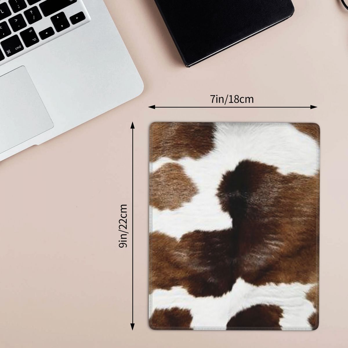 Mouse Pad Estampa Vaca Rústica - Cow Mat Rubber avaliação e preço
