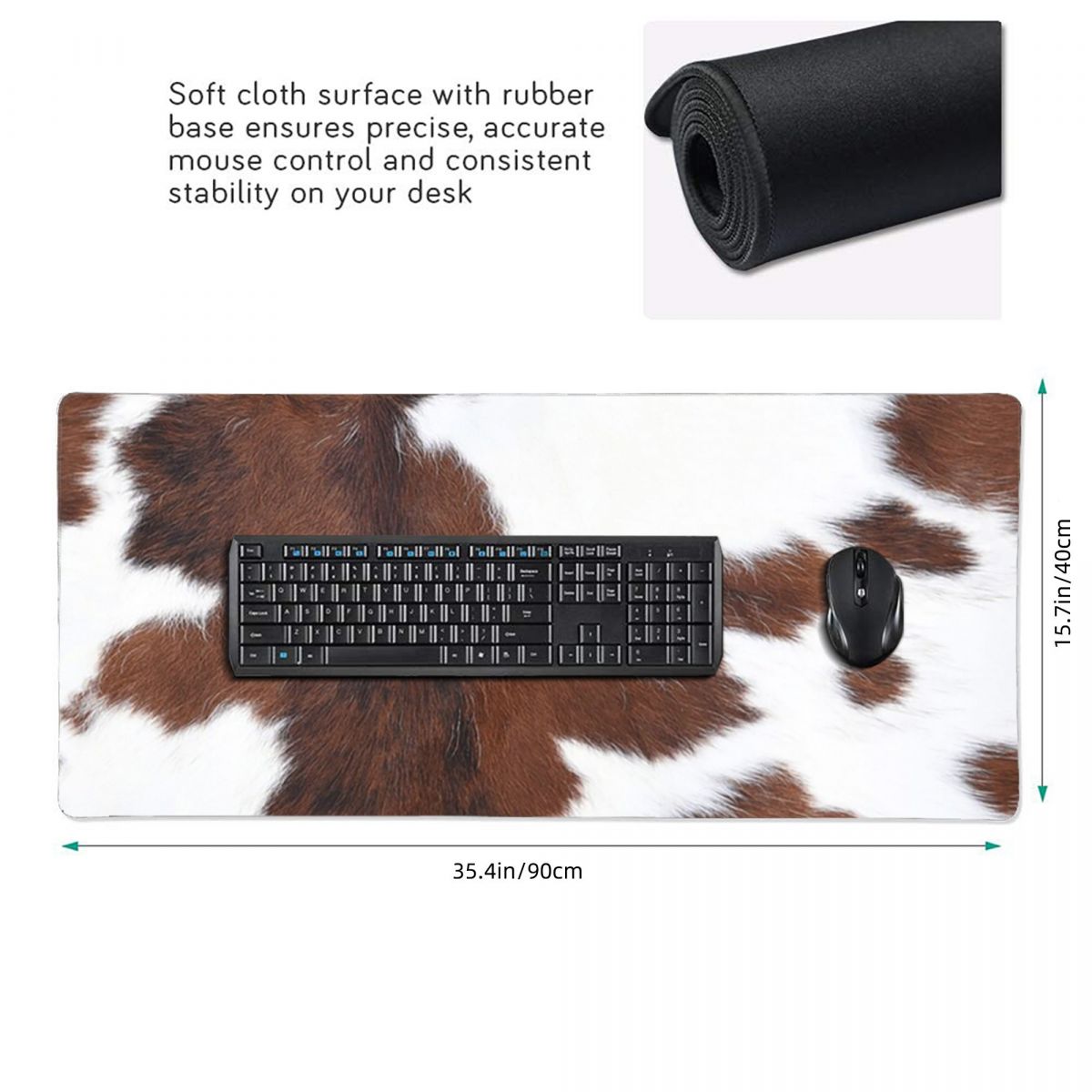 Grande Mouse Pad com Padrão de - Cow Mat Rubber avaliação e preço