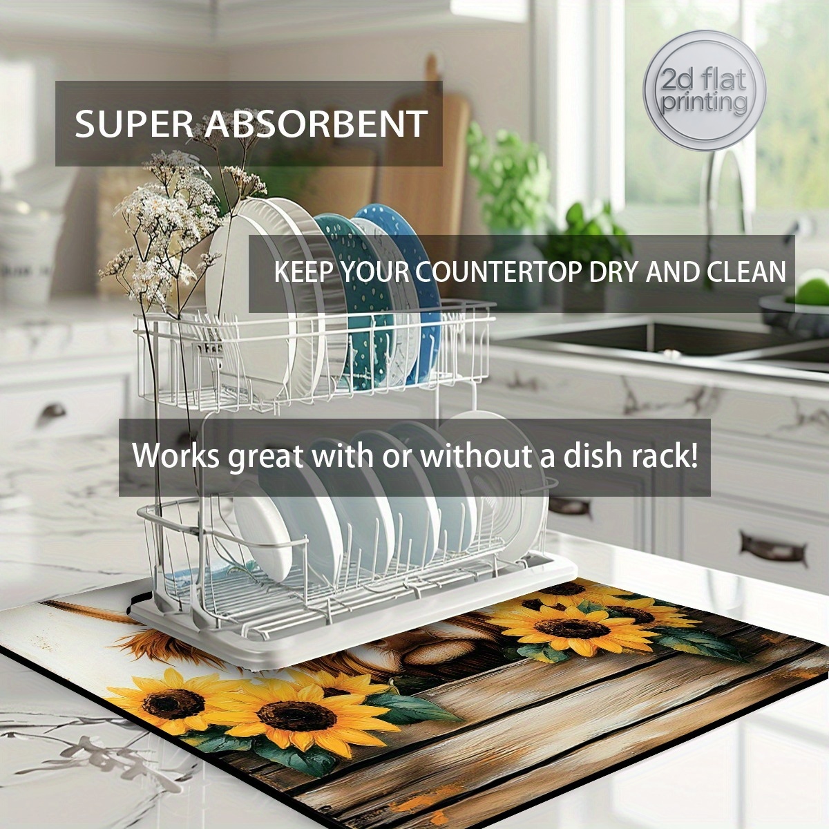 1pc Tapete Decorativo para Sec - Cow Mat Rubber avaliação e preço